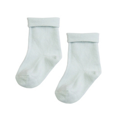 Skarpetki niemowlęce bawełna organiczna błękitne