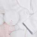 BSL-52892P  Body niemowlęce Pupilek biały z różowym