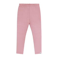 Bawełniane legginsy brudny róż