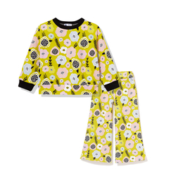 Dres bluza ze spodniami, Kwiatki na limonce