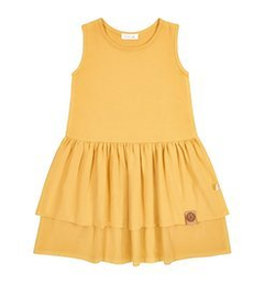 Sukienka bez rękawów, Basic musztardowa