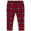 Spodnie dresowe w kratę czerwone