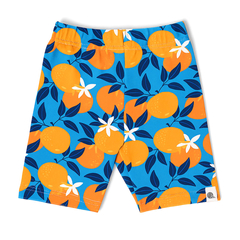 Bawełniane kolarki, pomarańcze na niebieskim