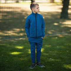 Bluza z suwakiem i stójką Beni niebieska