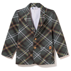 Marynarka chłopięca w kratę, zielona