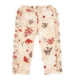 Legginsy z falbanką Koralowiec