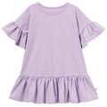 Sukienka letnia z mankietami, fioletowa