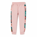 Spodnie dresowe różowe z lampasem Bloom Explosion Flowers