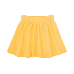 Bawełniana spódnica basic żółta
