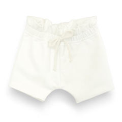 Bawełniane spodenki niemowlęce, białe