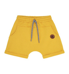 Krótkie spodenki chłopięce musztardowe