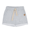 Krótkie spodenki dziewczęce, szary melanż