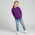 Bluza dresowa Basic śliwkowa