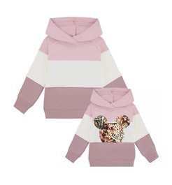 Zestaw bluz różowo-białych dla mamy i córki