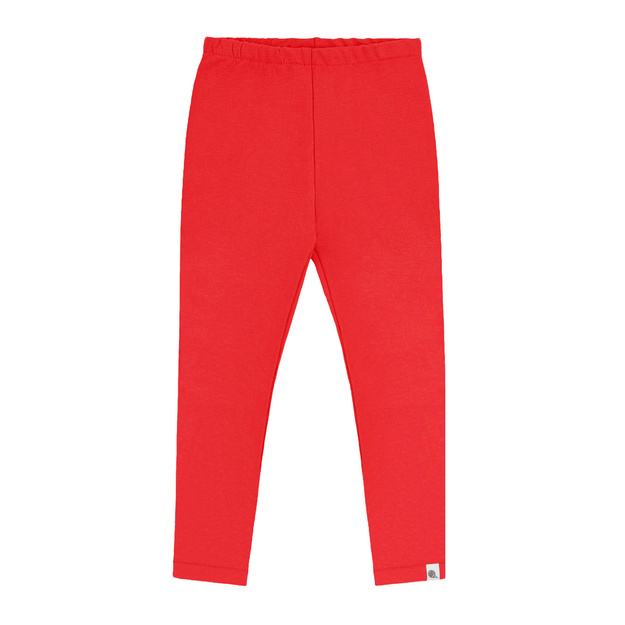 Bawełniane legginsy czerwone