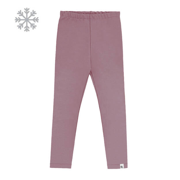 Bawełniane legginsy ocieplane, Rose brown