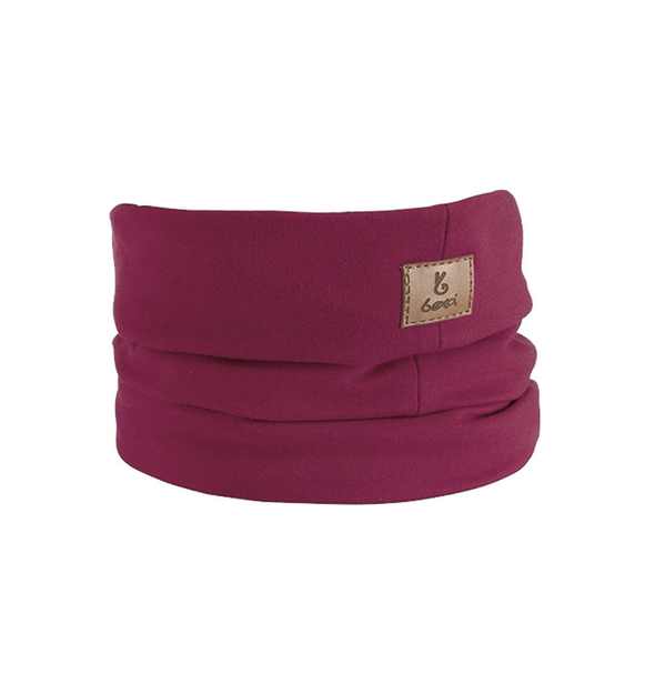 Komin Double Basic, amarantowy