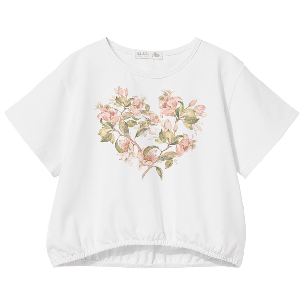 Krótki t-shirt dziewczęcy Magnolia