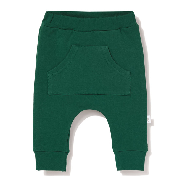 Spodnie dresowe z kieszonką zielone