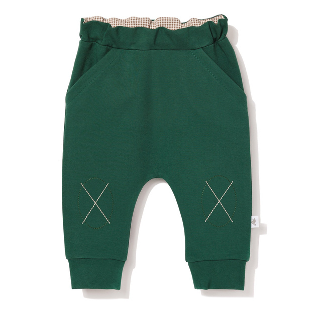 Spodnie niemowlęce basic zielone