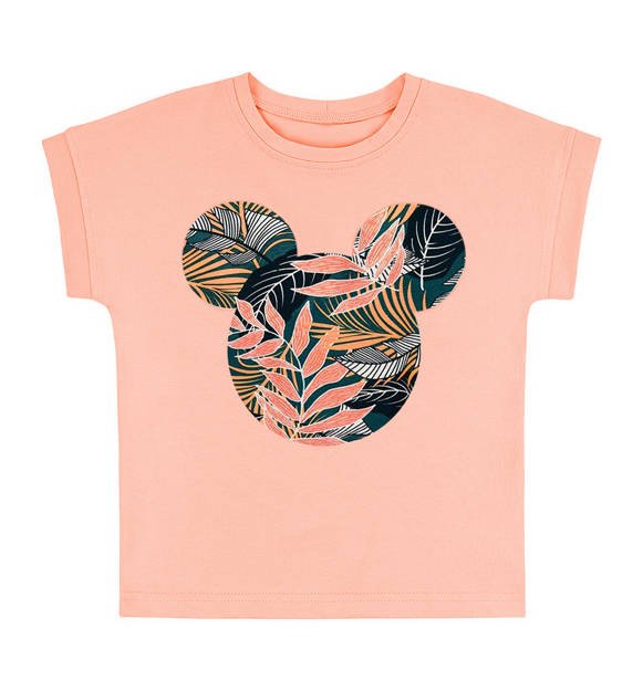 T-shirt koralowy Mouse Jungle 