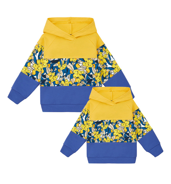 Zestaw bluz 3 kolory Żółta jarzębina dla mamy i córka